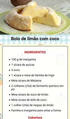 Receitas de Bolos Caseiros android App screenshot 4